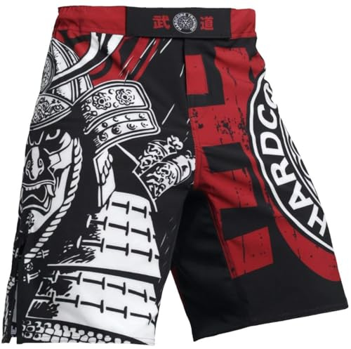 Hardcore Training Fight Shorts Hombre Pantalones Cortos MMA BJJ Boxeo Grappling Fitness No Gi