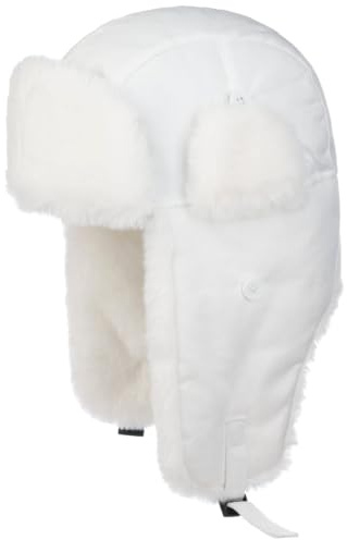 Seeberger Finola Pilotmössa Damer - lapeer vintermössa med öronklaffar, foder höst-vinter Vinter - M (56-57 cm) vit