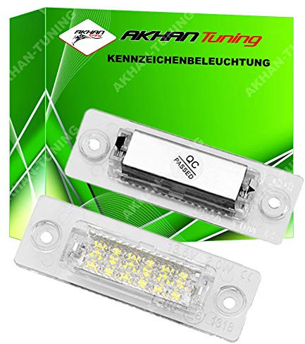 KB13 - Fehlerfrei Kennzeichenbeleuchtung, Nummerschildbeleuchtung Kompatibel mit Cad-dy 4 (SA), Golf 5 PLUS, Golf 4 hatchback, Jet-ta 3 (1K), Pas-sat 3BG, B5 B6, 3C, T5 (7H), T6 (SG), Tou-ra-n (1T)