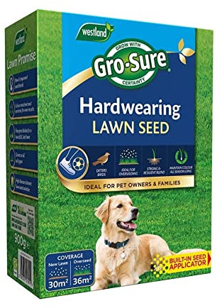Gro-sure Hardwearing Lawn Seed, 30m2