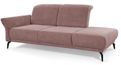 CAVADORE Cooper Chaiselongue - Chaiselongue (poliéster), Color Rosa