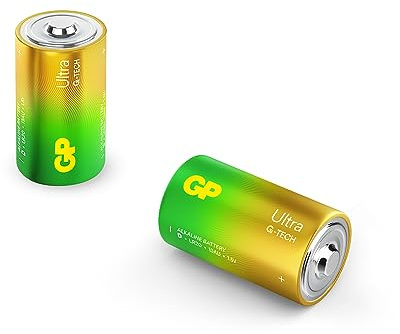 D Mono Batterie GP Alkaline Ultra 1,5 V 2 pezzi