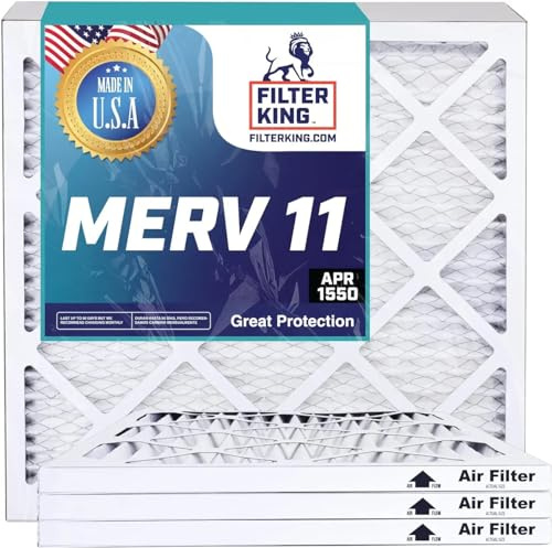 Filter King 23,5 x 23,5 x 1 luftfilter | 6-PACK | MERV 11 HVAC veckade A/C ugnsfilter | TILLVERKAD I USA | Faktisk storlek: 9,1 x 23,1 x 190,5 cm