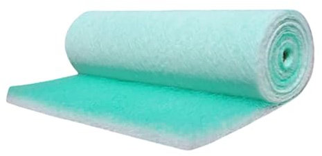 Filtro Per Cabina Di Verniciatura,Filtri per cabine di pittura,Stuoia Della Fibra Di Vetro Del Rotolo Del Filtro Dello Scarico Della Cabina Di Spruzzo(Size:3.28x65.6ft(1x20m),Color:Thickness: 60mm)