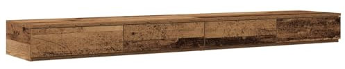 vidaXL Industrieller Nachttisch Mit 4 Schubladen Rustikales Verwittertes Finish Nachtisch Für Schlafzimmer Massivholz Altholz Viel Stauraum Leichte Pflege 180 x 36,5 x 16,5 cm Holz Vintage Rechteckig