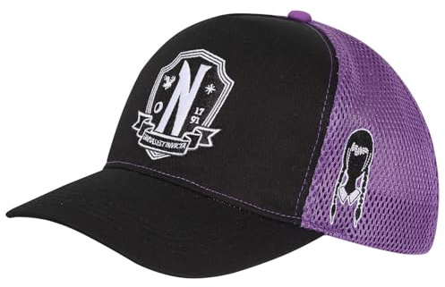 Heroes Inc. Wednesday 'Nevermore' Trucker Cap, schwarz und violett, Einheitsgröße