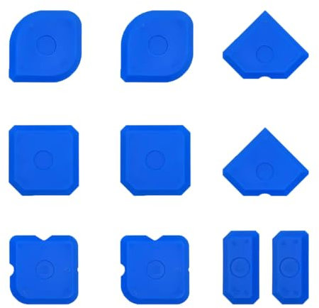 Lot de 10 extracteurs de joints en silicone, pratiques et faciles à utiliser, pour carrelage de cuisine, salle de bain, carrelage, bois (bleu)