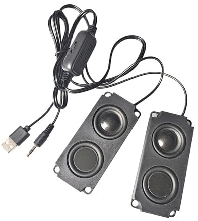 APGLSXY Kompakt USB 3,5 mm bärbar med subwoofer för bärbara datorenheter bärbar USB-högtalare