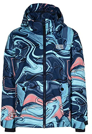 LEGO Wear Unisex Tec Ski/Snowboardjacke Winterjacke COOL Serie 100% wasserdicht, Winddicht, atmungsaktiv, warm Jacke, Dunkle Blau, 116