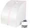 Mini sauna de vapor móvil Sauna casera Cabina de calor Sauna sentado Cabina de sauna Vapor Fumigación 1000W, 99x88x76 cm (Plata)