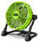 Greenworks G24FAN Ventilatore Ibrido a Batteria, Diametro Ventola 25,4cm, 2600giri/min., 5 Impostazioni di Velocità, Testa Rotante a 360°, Cavo di Alimentazione, SENZA Batteria 24V e Caricabatterie