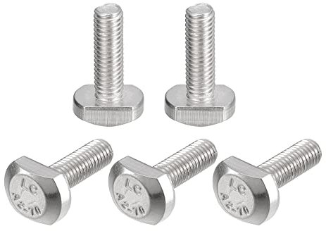 QUARKZMAN T-Ranura Perno, 5 uds M5x16 mm T Ranura Inserción Perno Deslizantes Pernos 304 Inoxidable Acero T Forma Tornillos para T Carril