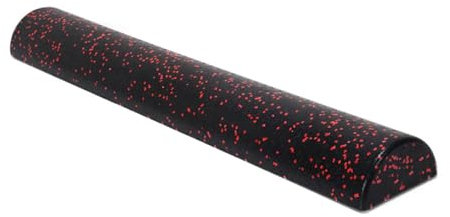 rockible Halbrunde Schaumstoffrolle für den Nacken, Yoga-Säule, Roller für den Rücken, Yoga-Blöcke für zu Hause, Pilates-Übungen, Biegsamkeit, Schwarz Rot