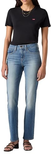 Levi's Damen 314 Shaping Straight Jeans Smudged Line, 32W / 30L