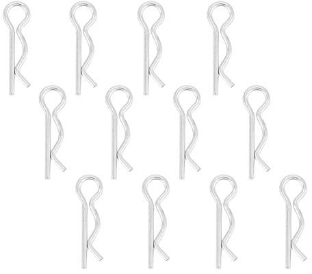 Goupille Fendue de Verrouillage, 30 Pièces/Ensemble Goupille Fendue à Ressort, Goupille Fendue en épingle à Cheveux, Goupille Fendue de Type R, Goupilles de Retenue, Clips à