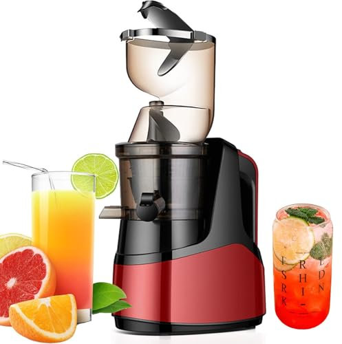 Spremiagrumi a masticazione lenta da 150 W, spremiagrumi a masticazione con pressatura a Freddo da 1000 ml, spremiagrumi centrifugo con Funzione inversa, per Frutta Intera/Gelato/frullato A