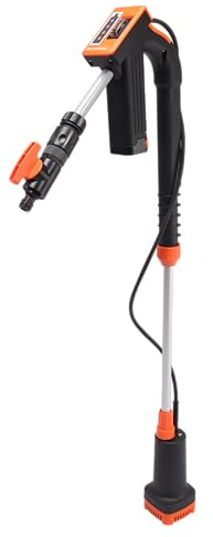 Yard Force 12 V sladdlös dränkbar pump och regnpump, LX AWP1 – 1 500 l/h flödeskapacitet, 1,1 bar – inkl. 12 V 2,0 Ah Li-Ion batteri och laddare – max. 11 m stödhöjd – perfekt för trädgårdsbevattning