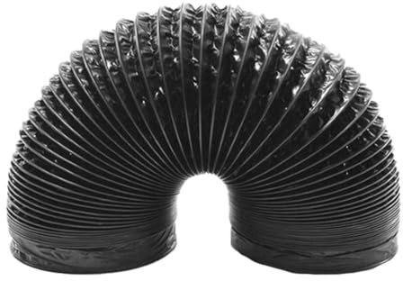 MoSundi Conducto de aire de 150 mm, manguera de ventilación flexible de aluminio de 5 m para secadora, aire acondicionado y ventilador extractor, recubierto de PVC con refuerzo de alambre de acero