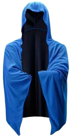 Topeter Cooling Beach Poncho for Men Women, Quick-Dry UV Shield Hoodie with Neck Protection Blue | Fast‑drying Icy‑chill Mesh Fabric acts as Towel Sun‑protective Cover‑up with Neck Protection for Men & Women Camping, Travel