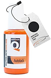 uniQum Autolack Lackstift fürs Auto für Mercedes ANTHRAZIT 7383 Autolack Reparatur 30 ml