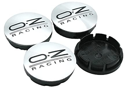 4 Stück Auto Radnabenabdeckung, for OZ 60mm Wasserdicht Staubdicht Nabendeckel Auto Styling Felgen Abdeckung,A