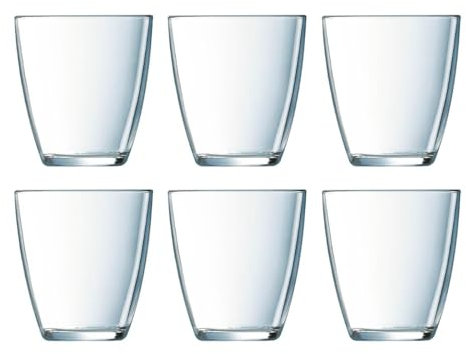 Luminarc Concepto Set 6 Vasos Bajos Vidrio 25cl Sodo Apto Frigorífico No Apto Microondas Reciclable