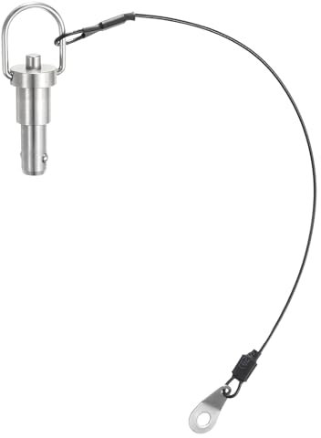 QUARKZMAN Pasadores de Bloqueo de Bola con Mango de Botón Diámetro del Pasador de 10 mm Longitud de Uso de 10 mm Pasador de Liberación Rápida con Botón Acero Inoxidable 304