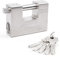 JBBFCAN 5 Keys Super Silver Heavy Duty Padlock Lock for Garage Warehouse Shipping Container