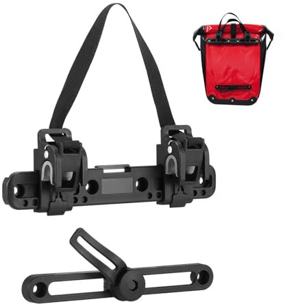 Fahrrad Seitentasche Schnalle, 20 cm verstellbare Fahrrad Gepäck Schnalle, Fahrradgepäckträger Zubehör, Bolzenbefestigung, einfache Installation, passend für Gepäckträger Tasche und Sattelzubehör