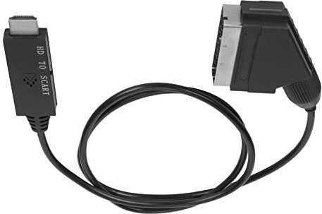 Yctze Cable Adaptador Convertidor de Interfaz Multimedia HD a Euroconector para TV, VHS VCR, DVD