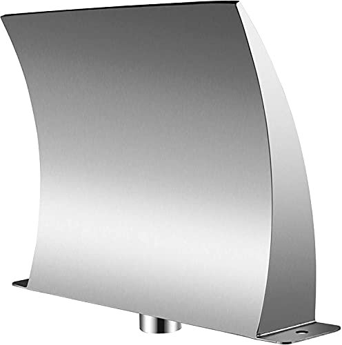 HMLZSJ Fuente de Piscina de Acero Inoxidable de 30 x 11,4 cm, Cascada de Acero Inoxidable 304, para Piscinas enterradas, cascadas de jardín y Exteriores, estanques Sheer Descent, Fuentes de Exterior