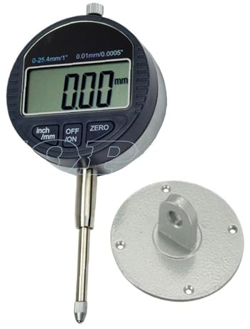 0-25,4 mm elektronisk digital urtavla 0-12,7 mm/0,5 tum 0,01 med magnetisk bas Stativhållare Mätare Bromsok Mätverktyg(25.4mm indicator)