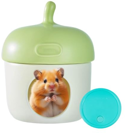 Hamsterhus liten bur fungerar heminredning och dekorativ djurbostad | Söt för Dvärghamstrar, Ökenråttor, små syriska hamstrar och andra små