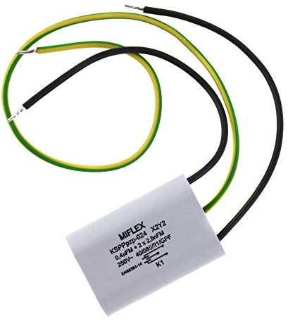 EntstörKondensator 0,4uF 2x 0,0025uF; 16x37mm; Miflex; KSPPpzp-024