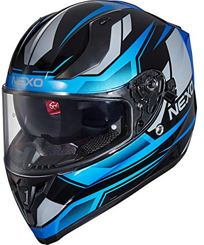 Nexo Integralhelm Sport II – Kratzfeste Visierung – Thermoplast – Belüftung