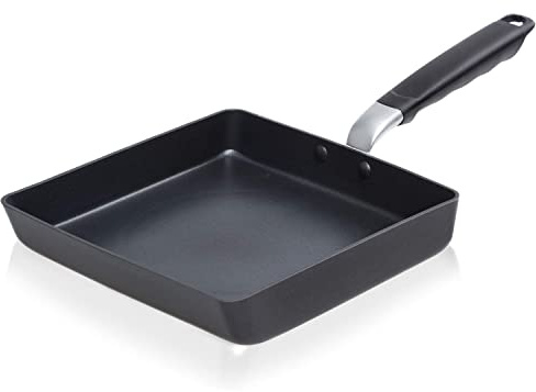 TECHEF - Tamagoyaki Japanese Omelette Pan / Egg Pan Skillet, PFOA-Free, Dishwasher Safe, Induction-Ready, Made in Korea (Black / Large)