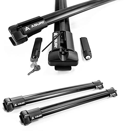 AGURI Prestige II | Kompatibel mit BMW X5 (E53) 2000-2003 | Dachgepäckträger Dachträger | Geeignet zur Befestigung von Dachboxen, Fahrradträger, Leiter | Robuste Konstruktion aus Alu | TÜV