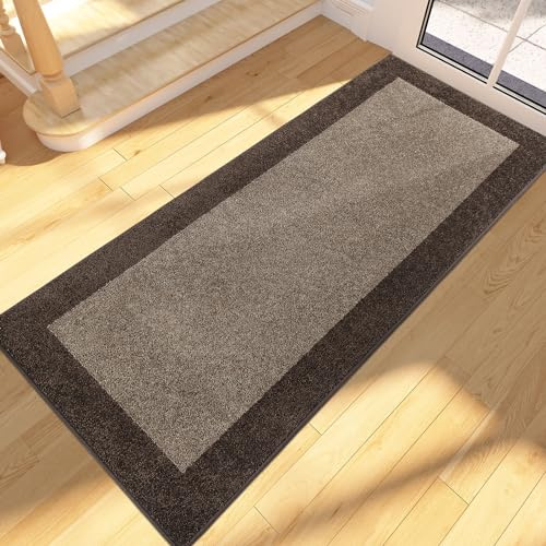 FCSDETAIL Felpudo Entrada Casa 60 x 150 cm, Alfombra Antideslizante y Lavable en Lavadora, Alfombra Atrapapolvo Absorbentes para Perro, Entrada, Puerta, Pasillo