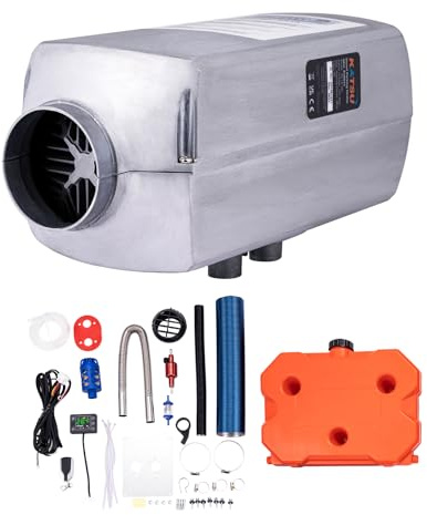 KATSU 12V 8KW Diesel Air Heater, Car Truck Diesel Parking Heater with LCD Thermostat Monitor and Remote Control, Aluminum Housing, 10L Tank, for RV, Trailer, Boat, Caravans