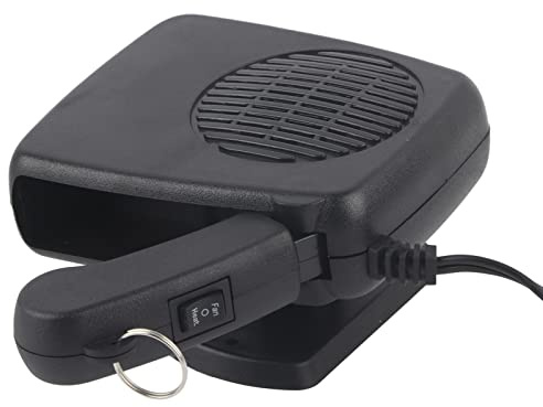 Ausla Dégivreur de Pare-brise Portable pour Chauffage de Voiture, Ventilateur de Refroidissement en Céramique ABS 12 V 150 W, Désembuage 2 en 1 pour Voiture, Camion, Camping-car, Désembuage d'hiver