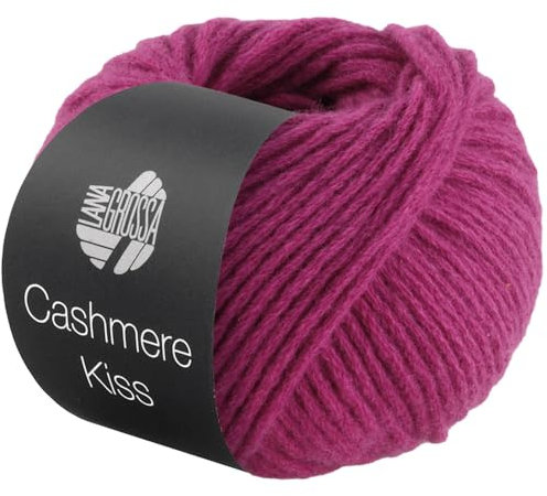 LANA GROSSA Cashmere Kiss | Edle Merino-Kaschmir-Mischung | Handstrickgarn aus 70% Schurwolle (Merino superfein) & 30% Kaschmir | 25g Wolle zum Stricken & Häkeln | 70m Garn FB 120