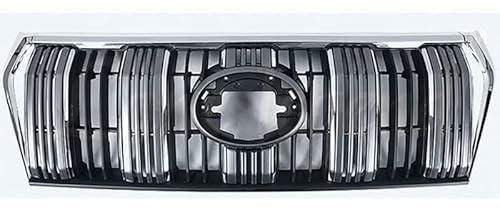 CHANGJQS Parrilla Delantera del Coche/Parrilla del Radiador Delantero para Toyota Land Cruiser Prado 150 FJ150 2018 2019 2020, Rejilla Radiador Parachoques Delantero Coche Doble Línea Parrilla