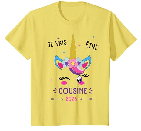 Enfant Future Cousine 2026 Annonce Grossesse Je Vais Etre Cousine T-Shirt