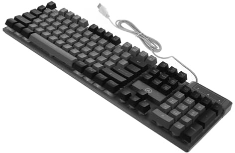 Mikikit Teclado para Mecánico Cable De Completo Accesorios RGB para Ordenador Retroiluminado para Escritorio De Pc Experiencia De Inmersiva