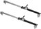 DIYEAH 2pcs Window Support Rod Window Door Adjuster Sliding Door Locks Telescopic Stay Window Shutter Hardware Casement Window Hinges Telescoping Wind Brace Aluminum Alloy Black