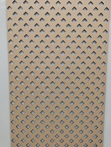  Diamond Decorative MDF Screen Pattern, Grille Panel, 120cm x 62 cm, 3mm Thick, Laser Cut Mesh Sheet