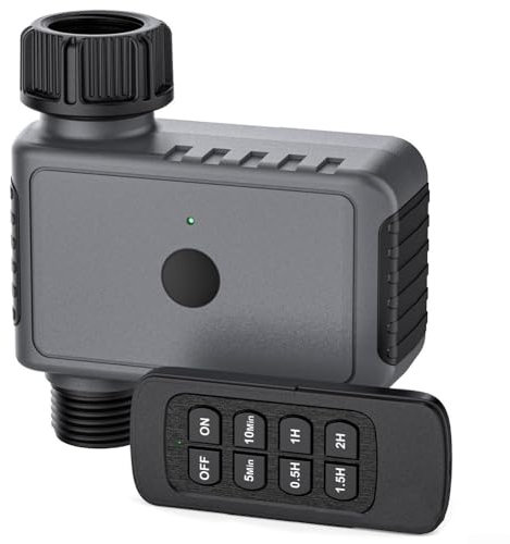 Hasaller Timer di irrigazione Telecomando Regolatore di irrigazione da giardino Timer intelligente per irrigazione da giardino Controller automatico per irrigazione Giardini Irrigatore Tubo Rubinetto