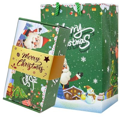 Surprise Gift Box Explosion For Money, Merry Christmas Folding Bouncing Gift Boxes, Pop-Up Money Gifts Boxes Explosion, For Birthday Christmas Anniversary Valentine Proposal (Green - C, 6Pcs)