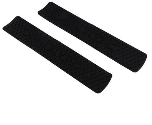 Honseadek Juego de 2 pegatinas protectoras de silicona para marco de bicicleta, protectores de tubo para protección contra el desgaste, color negro (pegatinas de marco SKU)