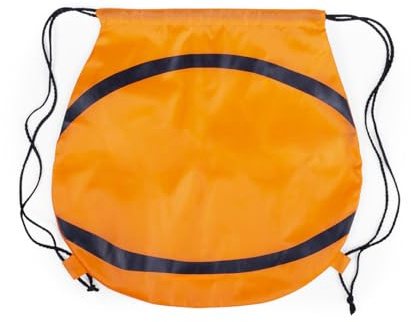 Publiclick Mochilas deporte (Pack 20) mochila de cuerdas con diseños deportivos en poliéster 210. Sujeciones para cuerdas reforzadas y disponible en diseños fútbol, baloncesto y tenis. (Baloncesto)